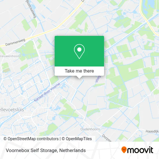 Voornebox Self Storage map