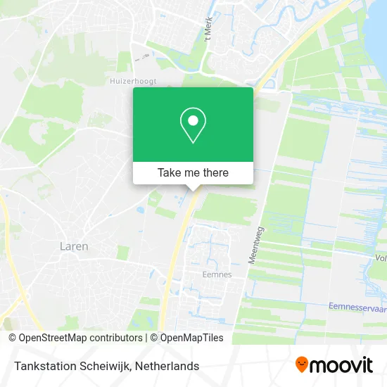 Tankstation Scheiwijk map