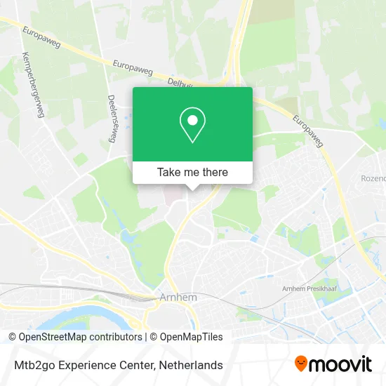 Mtb2go Experience Center map