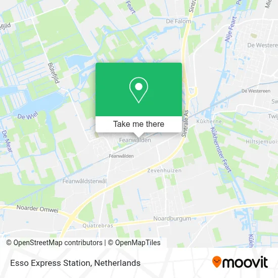 Esso Express Station map