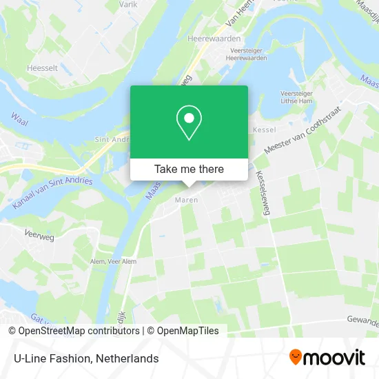 U-Line Fashion map