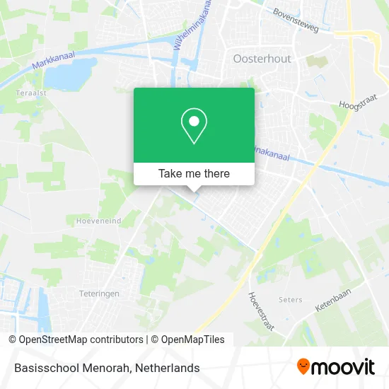 Basisschool Menorah map