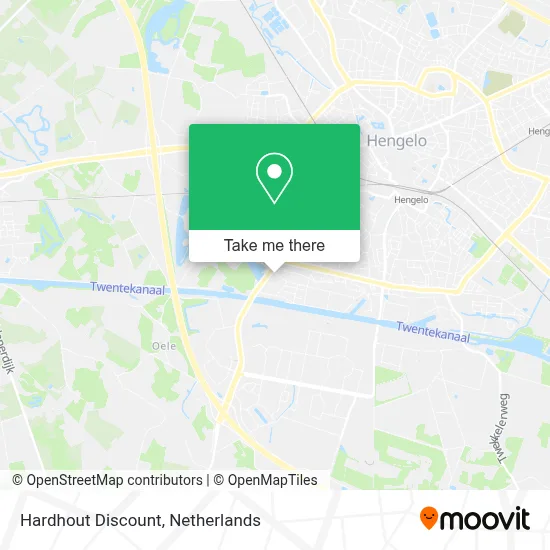 Hardhout Discount map
