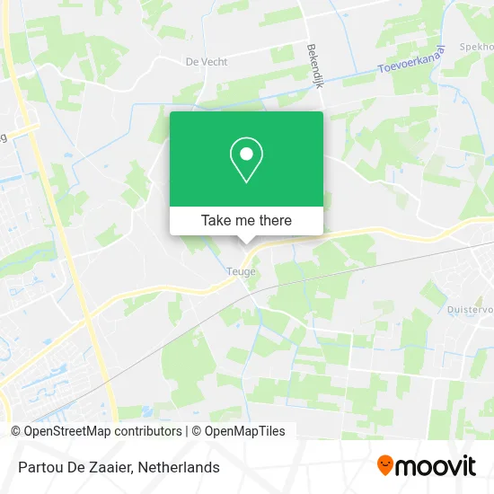 Partou De Zaaier map