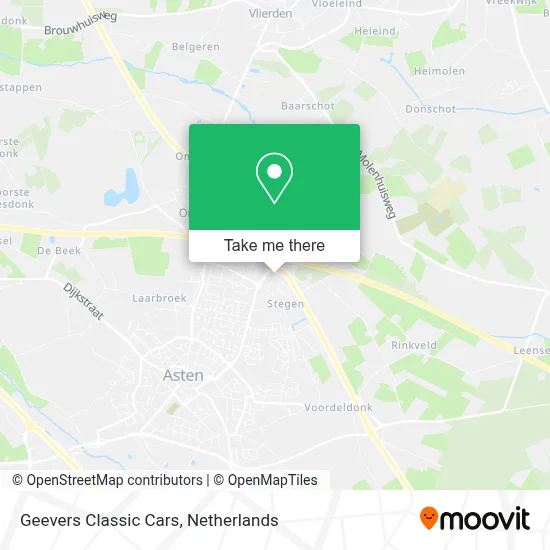 Geevers Classic Cars map