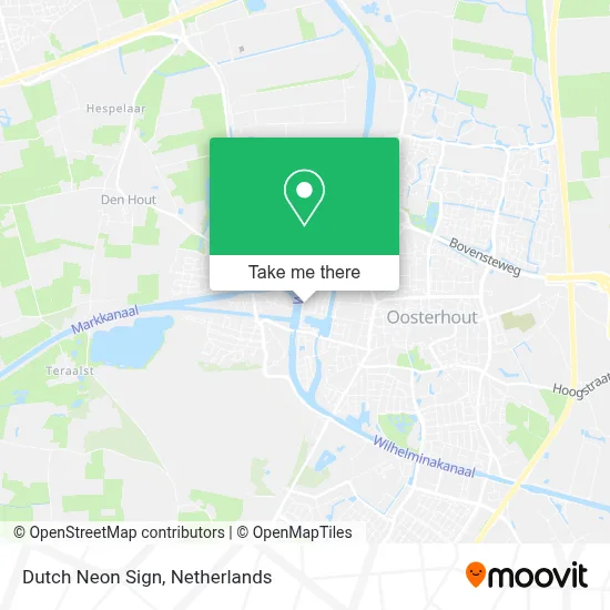 Dutch Neon Sign map