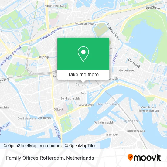 Family Offices Rotterdam map