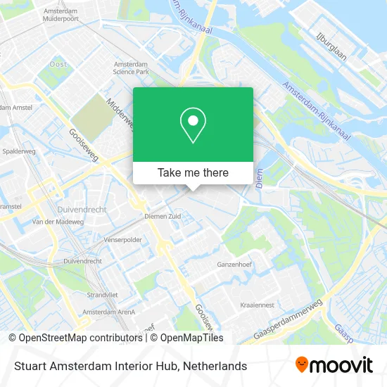 Stuart Amsterdam Interior Hub map