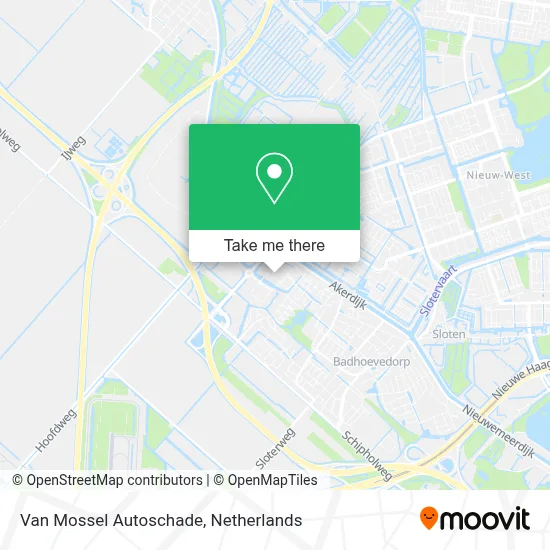 Van Mossel Autoschade map
