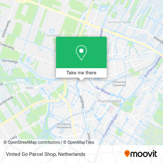Vinted Go Parcel Shop Karte