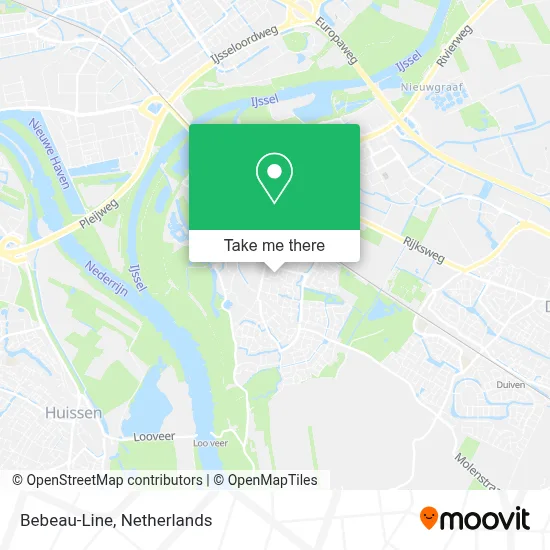 Bebeau-Line map