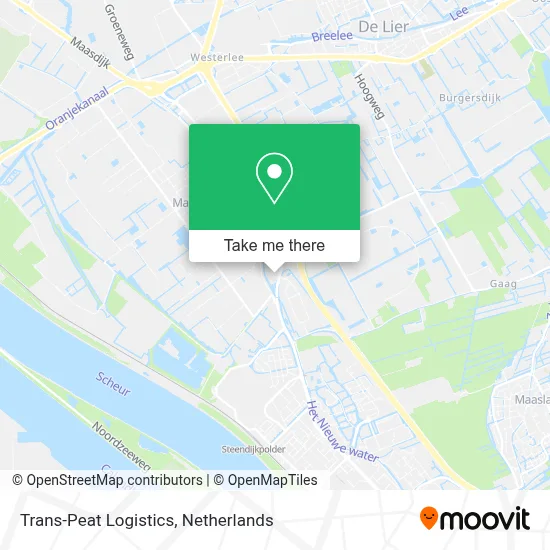 Trans-Peat Logistics map