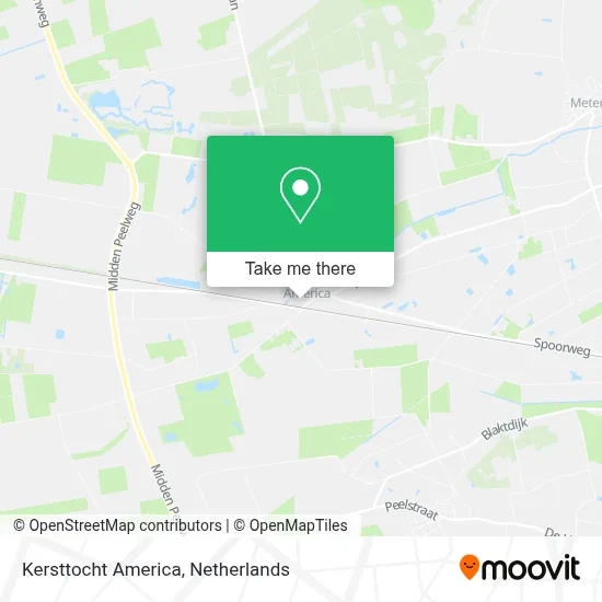 Kersttocht America map