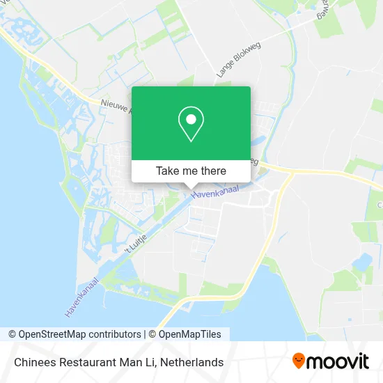 Chinees Restaurant Man Li map