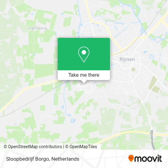 Sloopbedrijf Borgo map