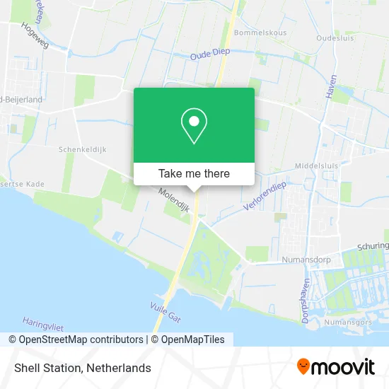 Shell Station map