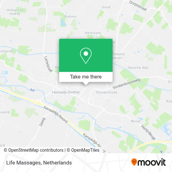 Life Massages map