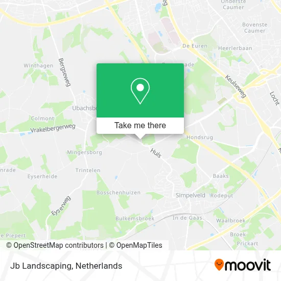 Jb Landscaping map