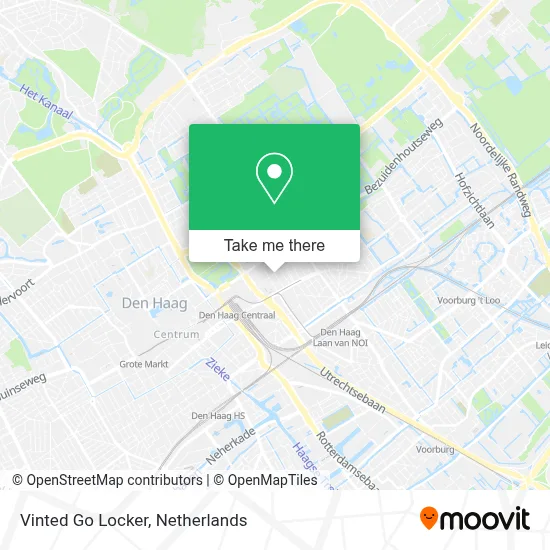 Vinted Go Locker map