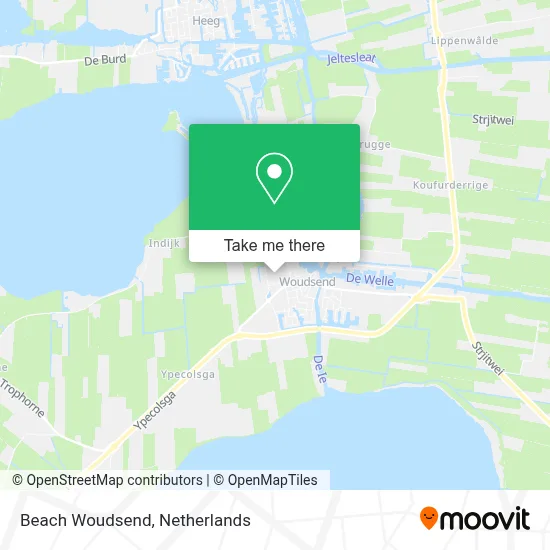 Beach Woudsend map