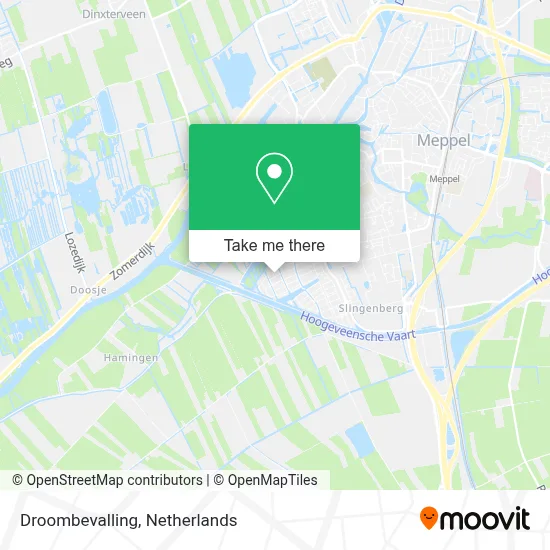 Droombevalling map