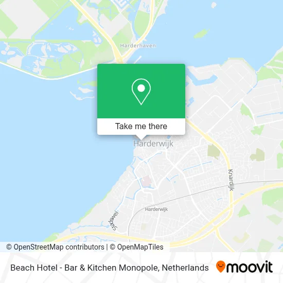 Beach Hotel - Bar & Kitchen Monopole map