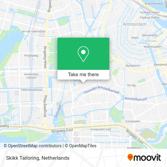 Skikk Tailoring map