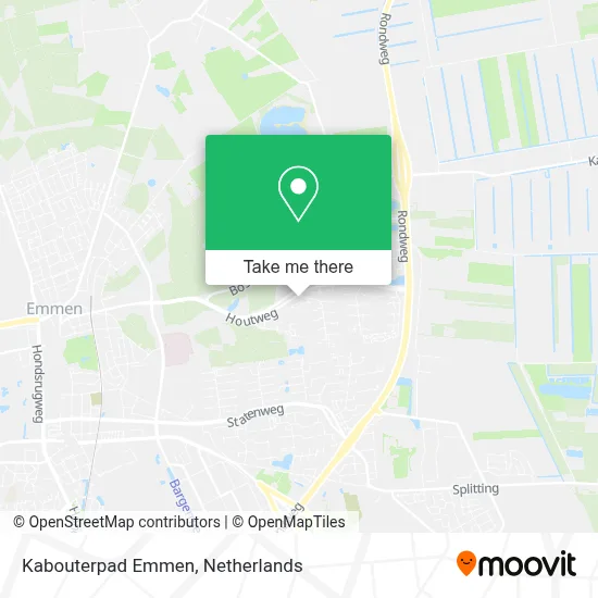 Kabouterpad Emmen map
