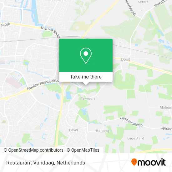 Restaurant Vandaag map