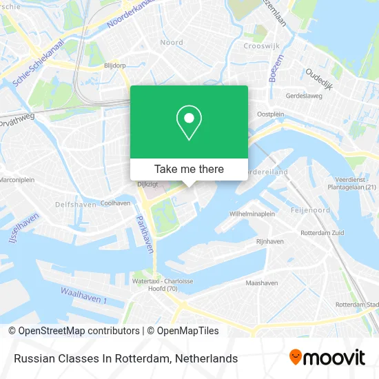 Russian Classes In Rotterdam map