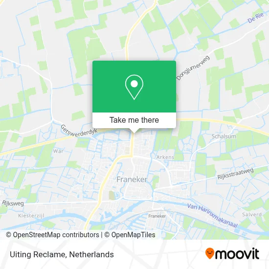 Uiting Reclame map