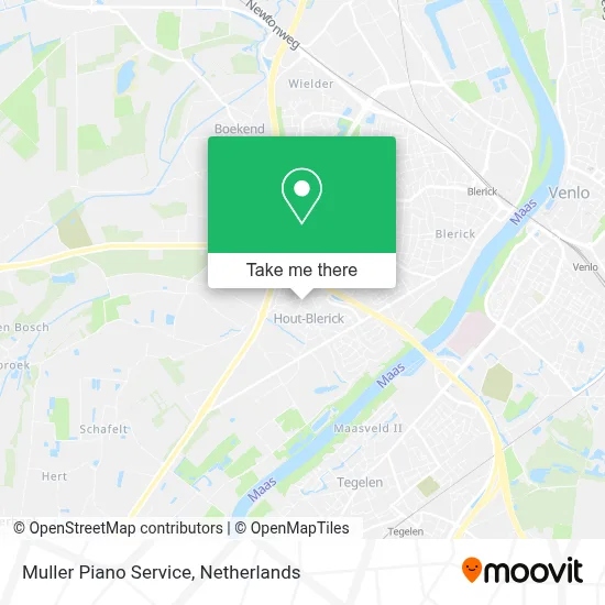 Muller Piano Service map