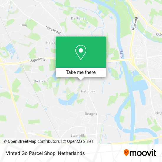Vinted Go Parcel Shop map