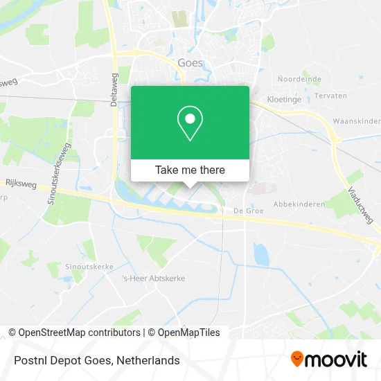 Postnl Depot Goes map