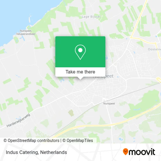 Indus Catering map