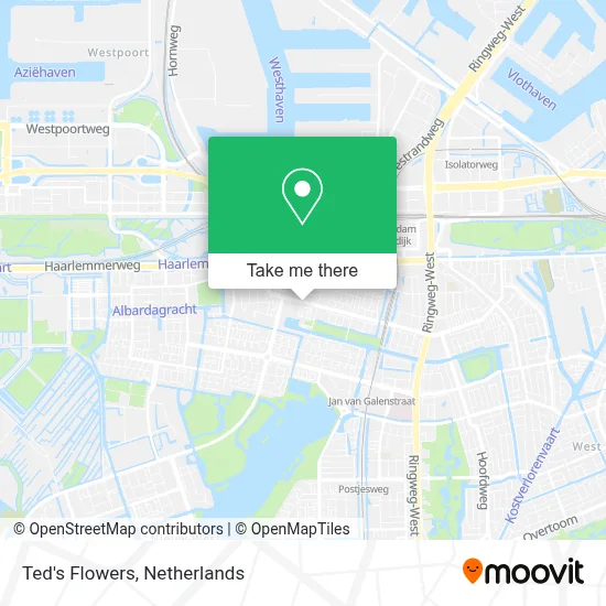 Ted's Flowers map