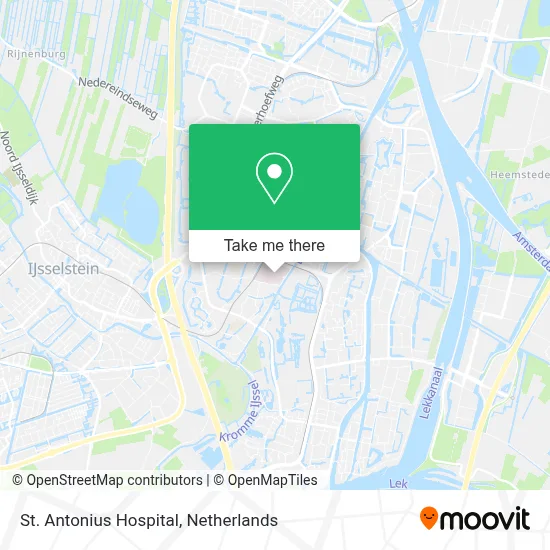 St. Antonius Hospital map