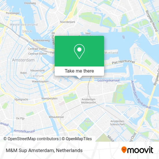M&M Sup Amsterdam map