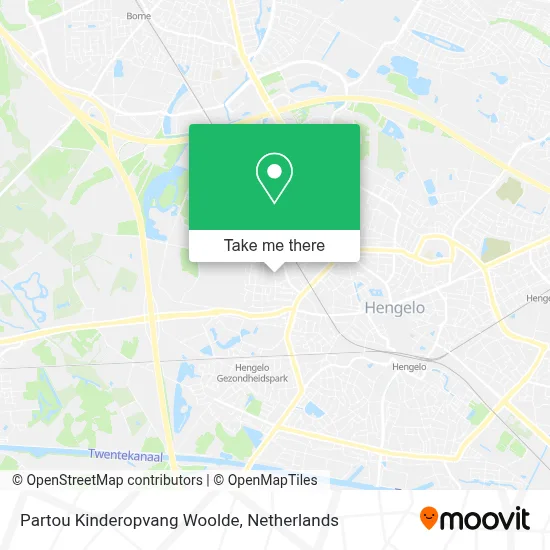 Partou Kinderopvang Woolde map