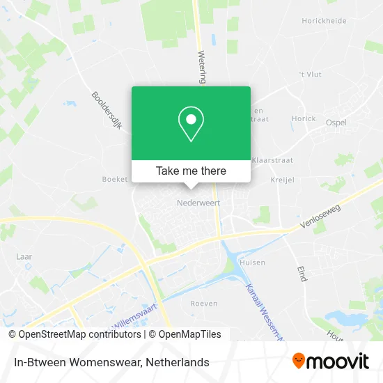 In-Btween Womenswear map