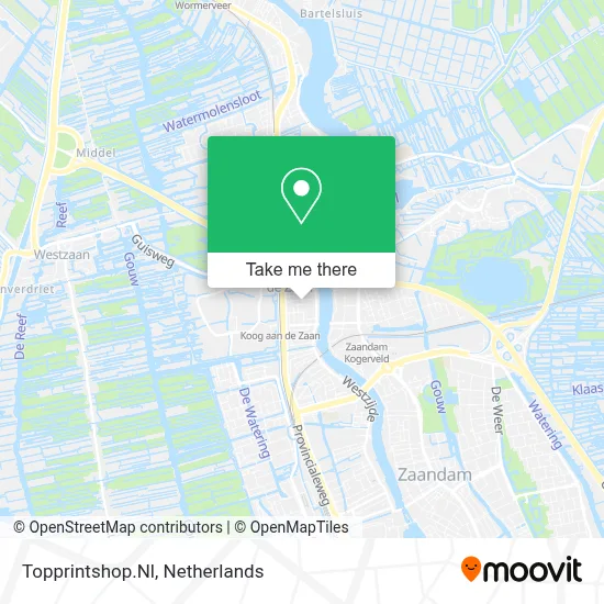 Topprintshop.Nl map