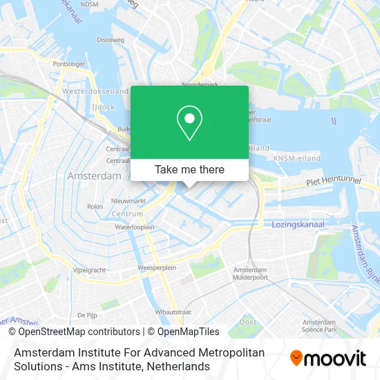 Amsterdam Institute For Advanced Metropolitan Solutions - Ams Institute map