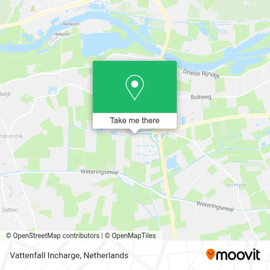 Vattenfall Incharge map