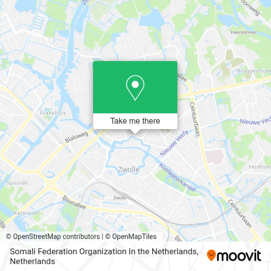 Somali Federation Organization In the Netherlands map