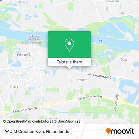 W J M Croonen & Zn map
