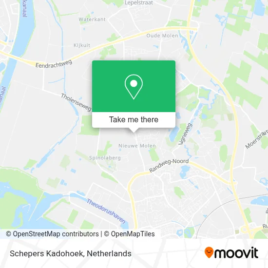 Schepers Kadohoek map
