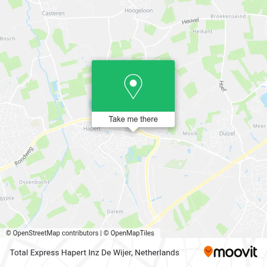 Total Express Hapert Inz De Wijer map