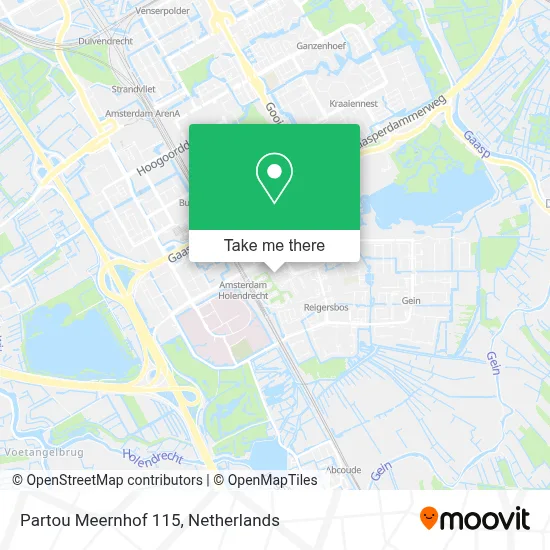 Partou Meernhof 115 map
