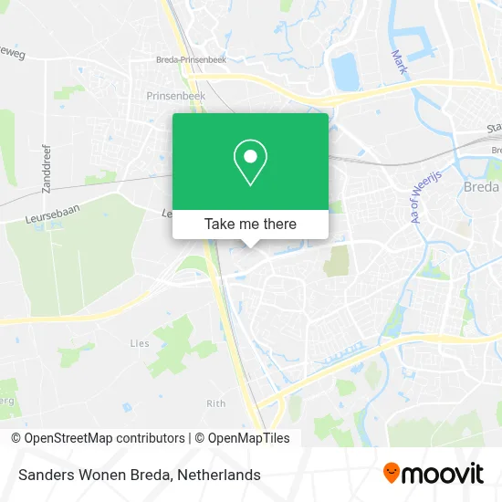 Sanders Wonen Breda map