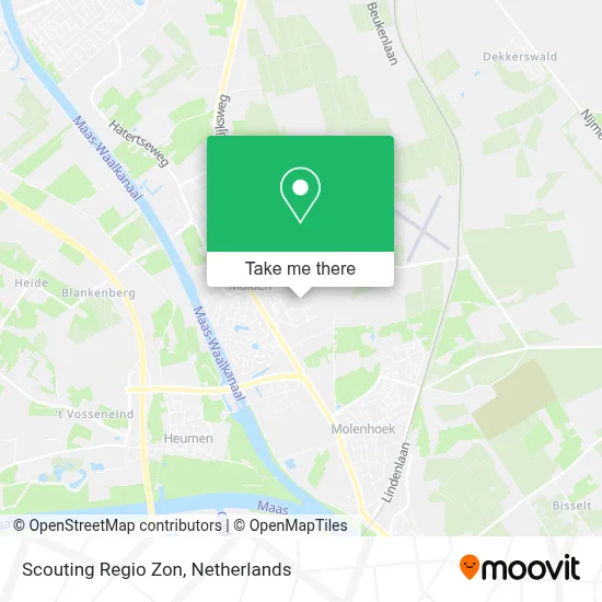 Scouting Regio Zon map